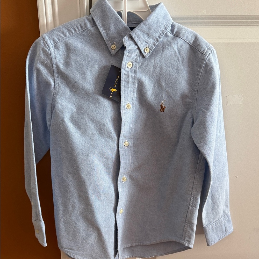 Ralph Lauren Light Blue Kids Button-Down Shirt